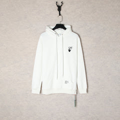 Off White hoodie oil painting series arrow hooded