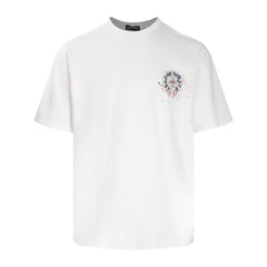 CHH Heart T Shirts Summer Horseshoe Print Short Sleeve T-Shirt