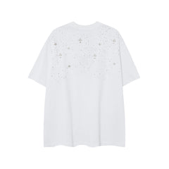 CHH  Heart T Shirts CH Gypsy Hot Diamond Cross Crew Neck Short Sleeve T-Shirt