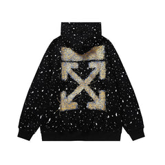 Off White hoodie line Arrow print Sleeve Hood