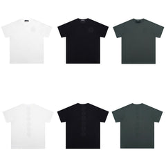 CHH Heart T Shirts Crowe Cross Print Short Sleeve T-Shirt Loose