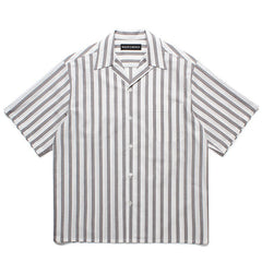 GUILTYPARTIES TIGER Shirts Striped color-matching rayon Hawaiian short-sleeved shirt Beach resort shirt