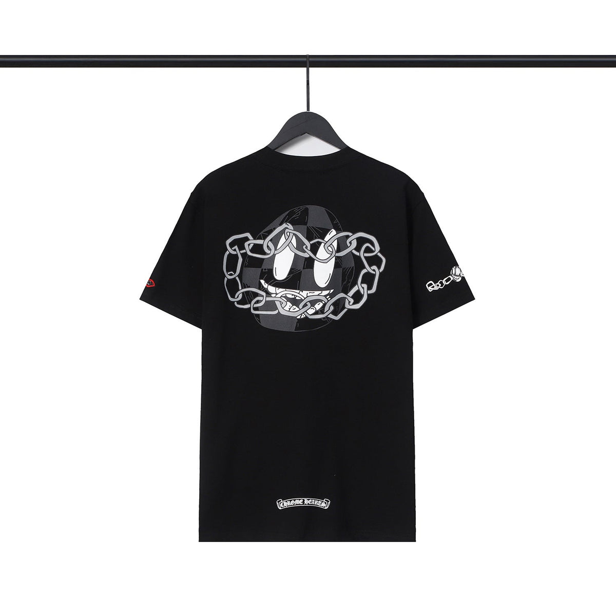 CHH  Heart T Shirts Back Cross Short Sleeve T-Shirt