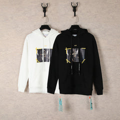 Off White hoodie angel wing pattern arrow hooded sweater