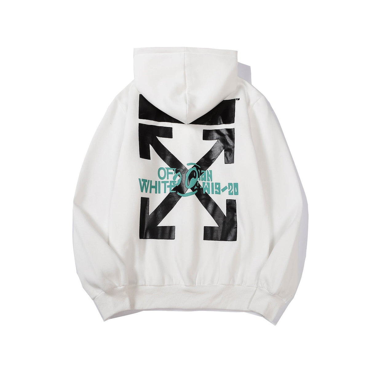 Off White hoodie speed bump landscape illustration fleece hooded