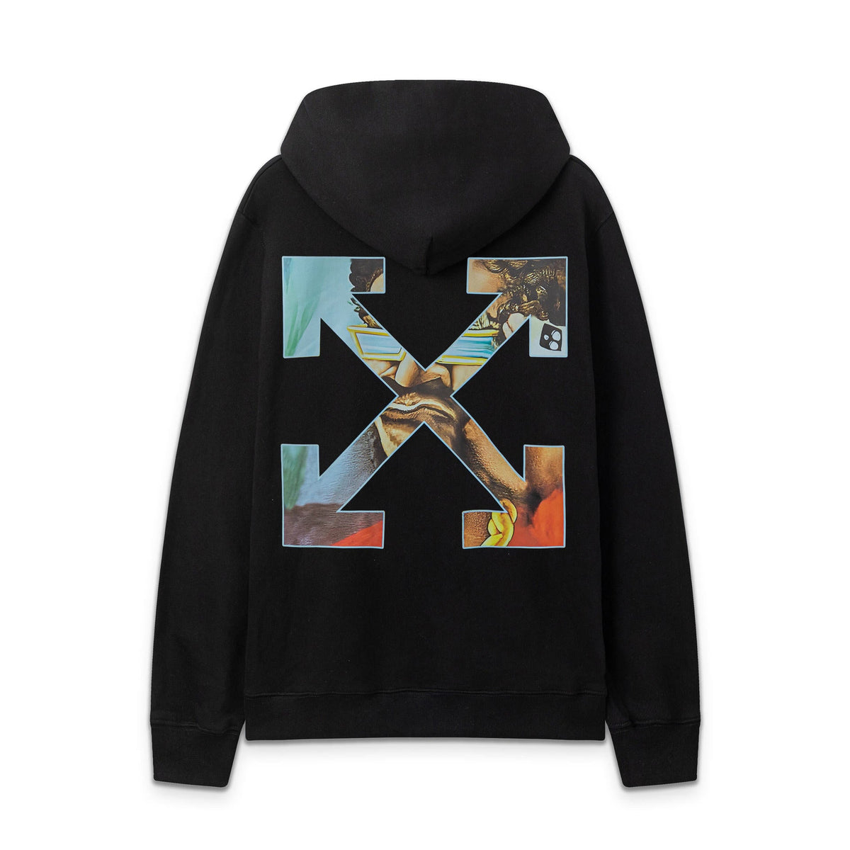OW character oil painting arrow pattern pullover hooded sweater