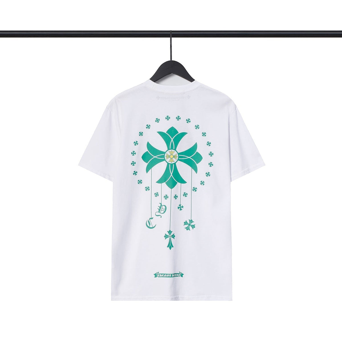 CHH  Heart T Shirts Cross Casual Loose Cotton Crew Neck T-Shirt