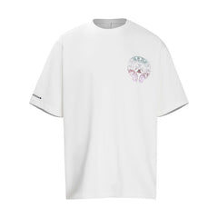 CHH Heart T Shirts Horseshoe Sanskrit Cross Color Hot Diamond Short Sleeve T-Shirt