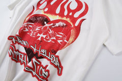 HS T Shirt Portrait Flame Pure Cotton