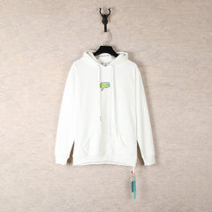 Off White hoodie thunderbolt monogram print hoodie