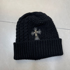 CHH  Heart Beanie Twist Wool Knitted Hat Ear Protector Headcap