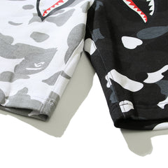 Bathing ape Bape Shorts Yin Yang luminous shark five-point pants straight beach pants
