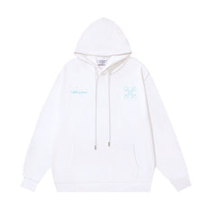 Off White hoodie Cyclone Letter Pattern Pullover Hood