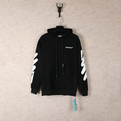 OW Wave Arrow Printed Hooded Sweater