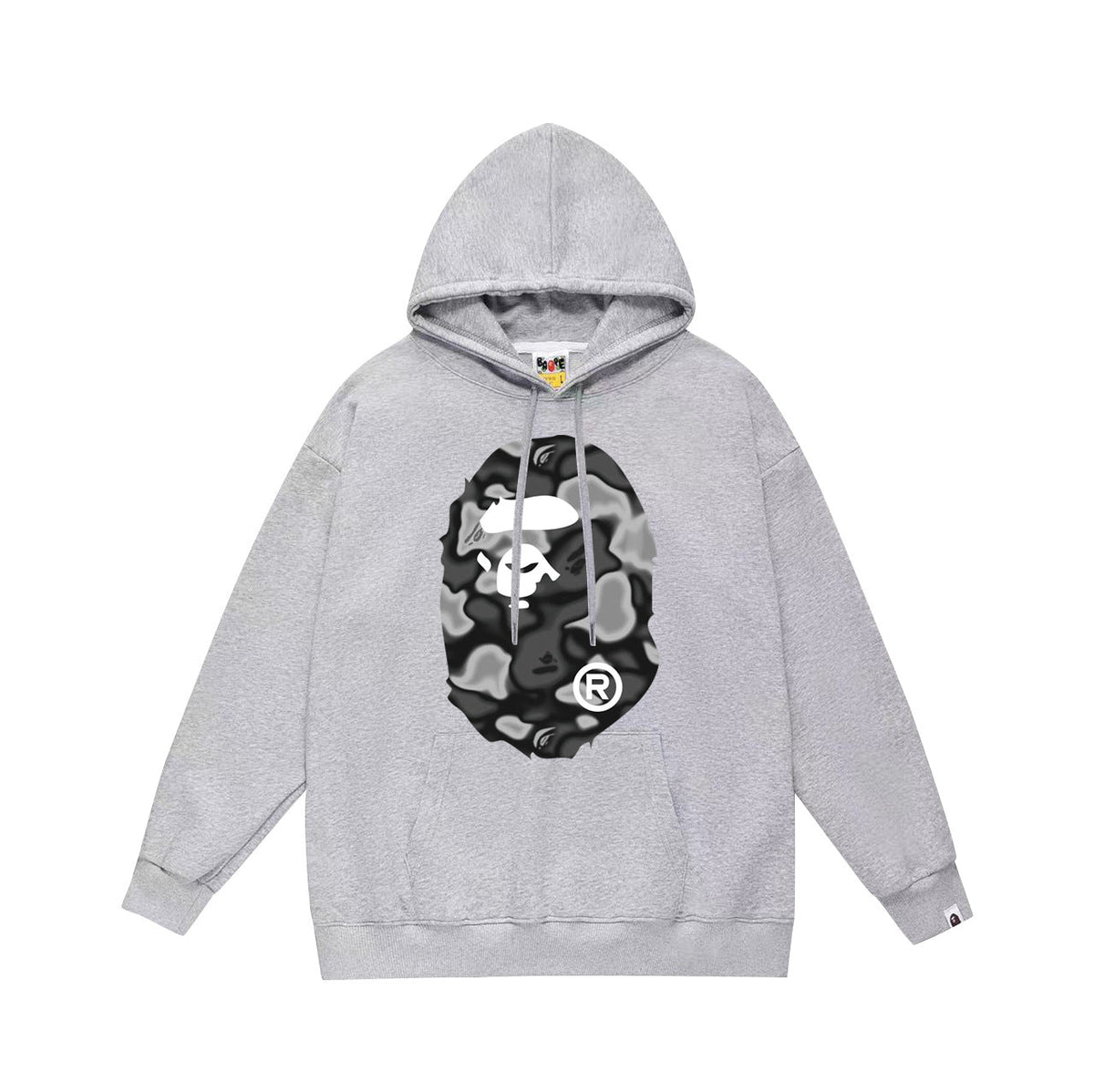 Bathing Ape Bape Hoodie Autumn/Winter Letter Print Loose Hoodie Pullover Ape Sweater