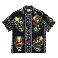 GUILTYPARTIES TIGER Shirts 22SS 56 TATTOO STUDIO Tattooed Skull Hawaiian Short Sleeve Shirt Men