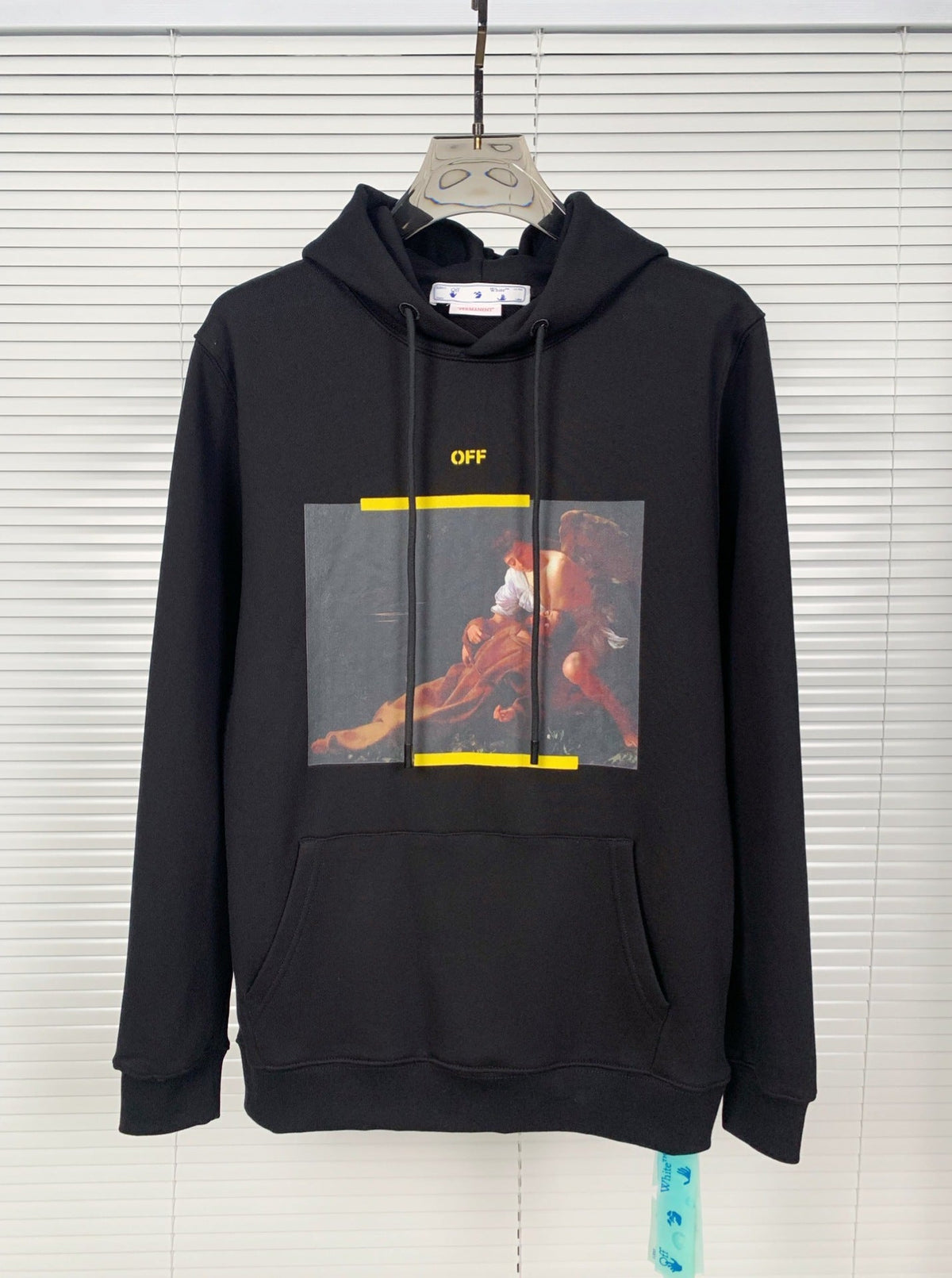 Off White hoodie oil painting series arrow pattern hooded