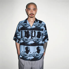 GUILTYPARTIES TIGER Shirts 23SS2PAC series five-pattern full print, Hawaiian short-sleeved shirt men