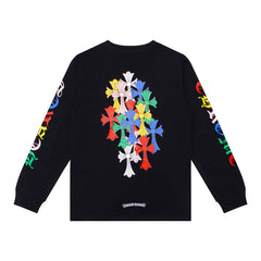 CHH  Heart Long Sleeve Shirt Unisex Fashion Loose Long Sleeve Shirt