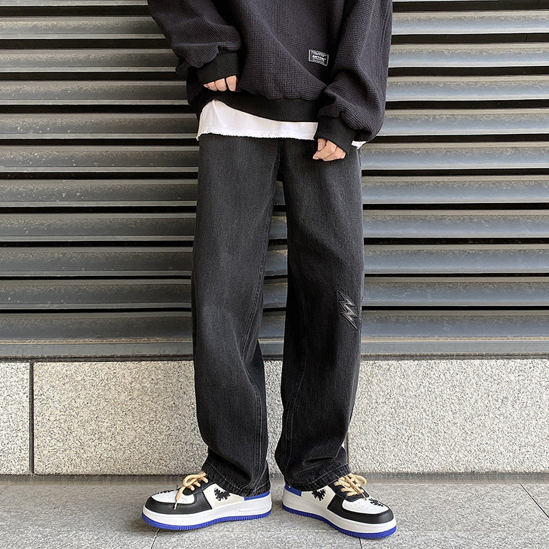 Men Jeans Straight-Leg Pants