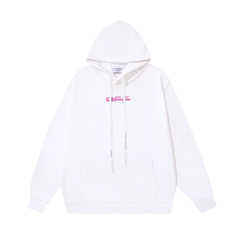 OW Fire Dragon Bee Graphic Print Hooded Sweatshirt