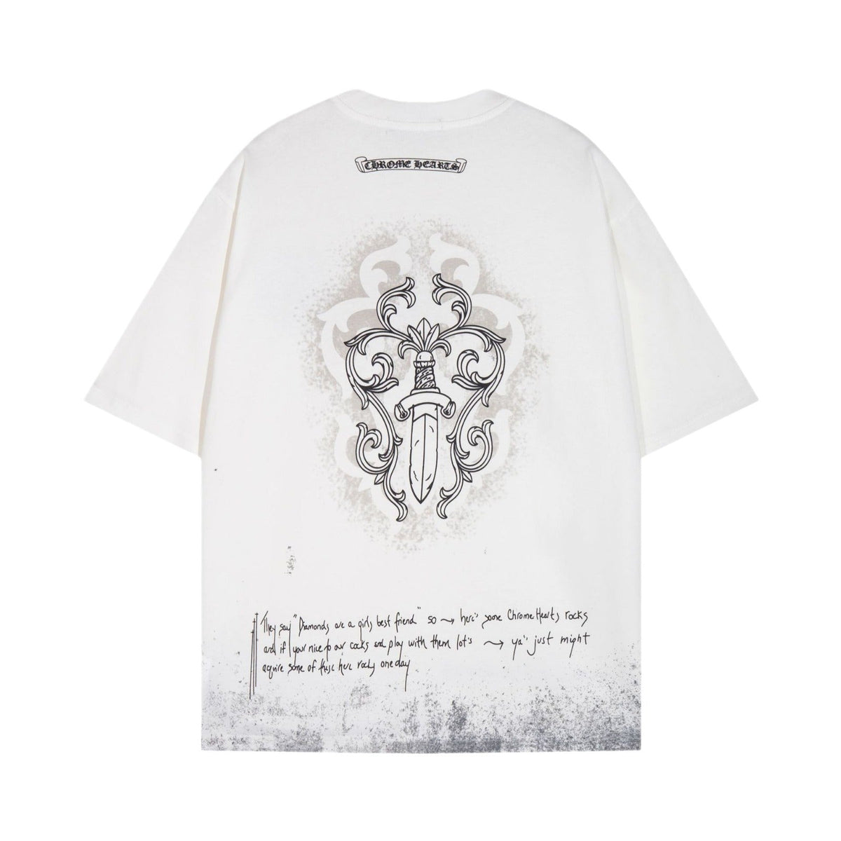 CHH Heart T Shirts Sanskrit Short Sleeve T-Shirt Crew Neck