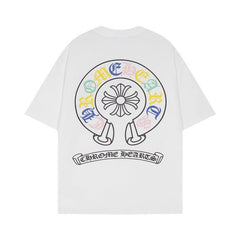 CHH  Heart T Shirts Big Horseshoe Short Sleeve T-Shirt