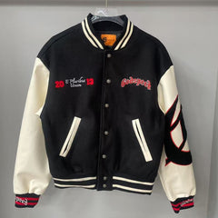 Godspeed Jacket Baseball Jersey Jacket Embroidered Loose Stand Up Collar