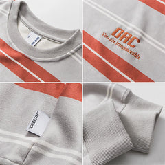 Men Pullover Hoodie Spring Letter Sweater Men's Loose All-Matching