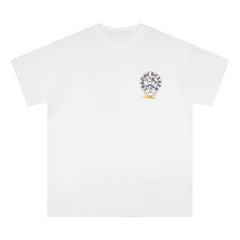 CHH Heart T Shirts Crowe Cartoon Comic Print Short Sleeve