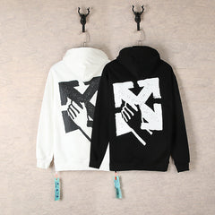 Off White hoodie palm arrow print hoodie