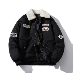 Mens Vintage Jackets Harajuku ins Loose Padded Jacket Padded Jacket