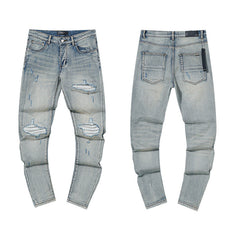 Amiri Jeans Ripped Patch Slim-Fit Stretch Slim-Fit Jeans