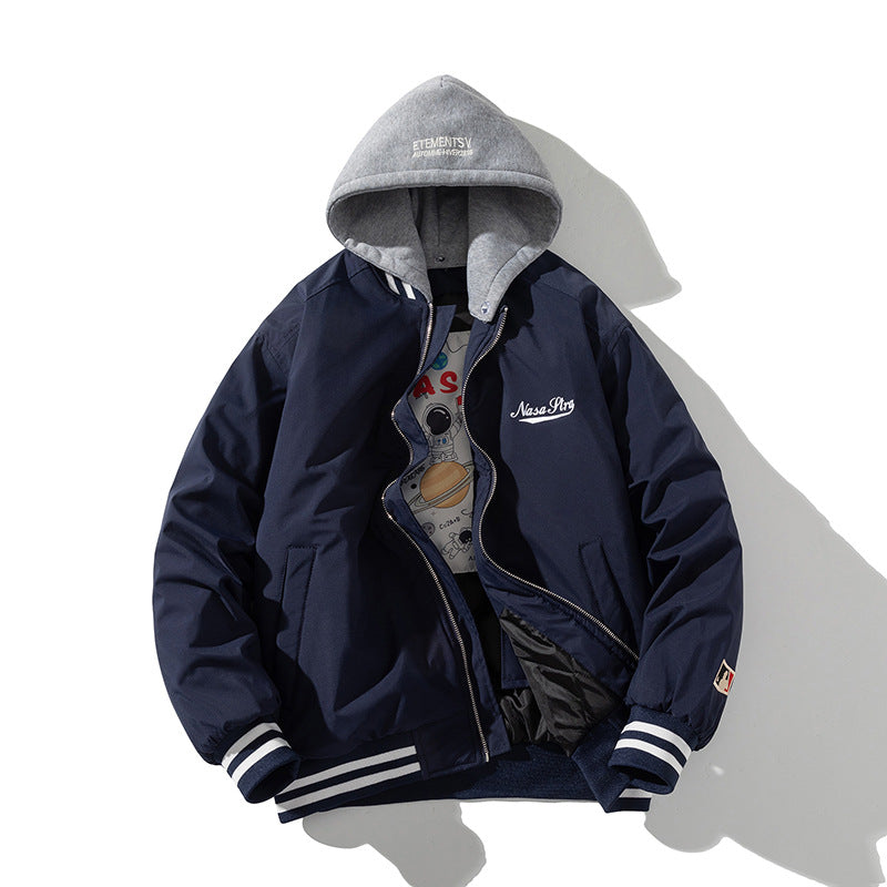 Mens Vintage Jackets Cotton Baseball Suit Street Tide Jacket