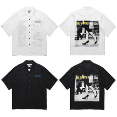 GUILTYPARTIES TIGER Shirts 24ss Art Blakey Jazz Drummer Hawaiian Short Sleeve Shirt