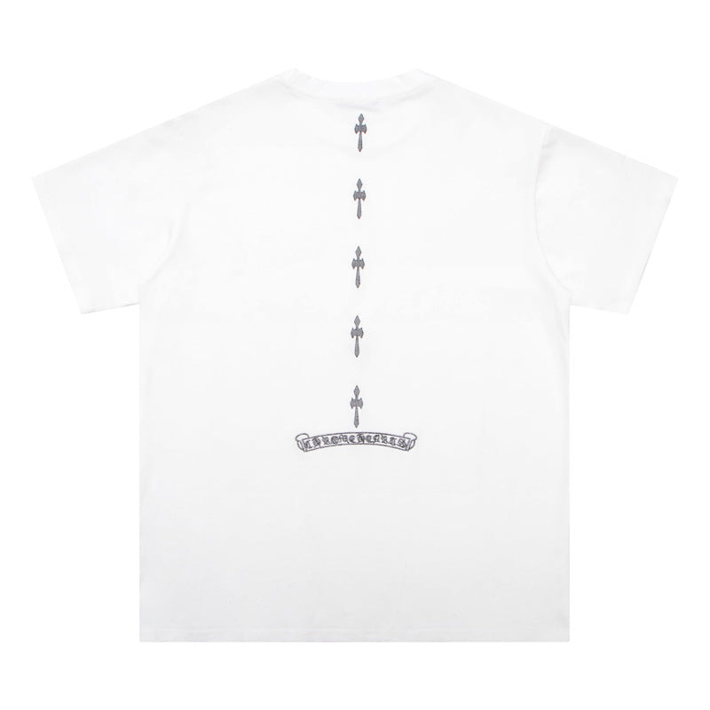 CHH  Heart T Shirts Cross Color Printed Short Sleeve T-Shirt