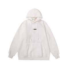 Off White hoodie plant leaf arrow pattern fleece hooded