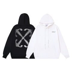 OW Unreal Arrow Micro Label Printed Hooded Sweater