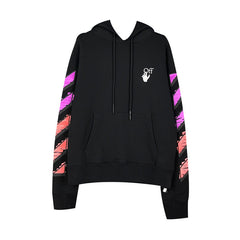 OW Graffiti Gradient Arrow Pullover Hooded Sweatshirt
