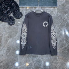 CHH  Heart Long Sleeve Shirt Unisex Fashion Loose Long Sleeve Shirt