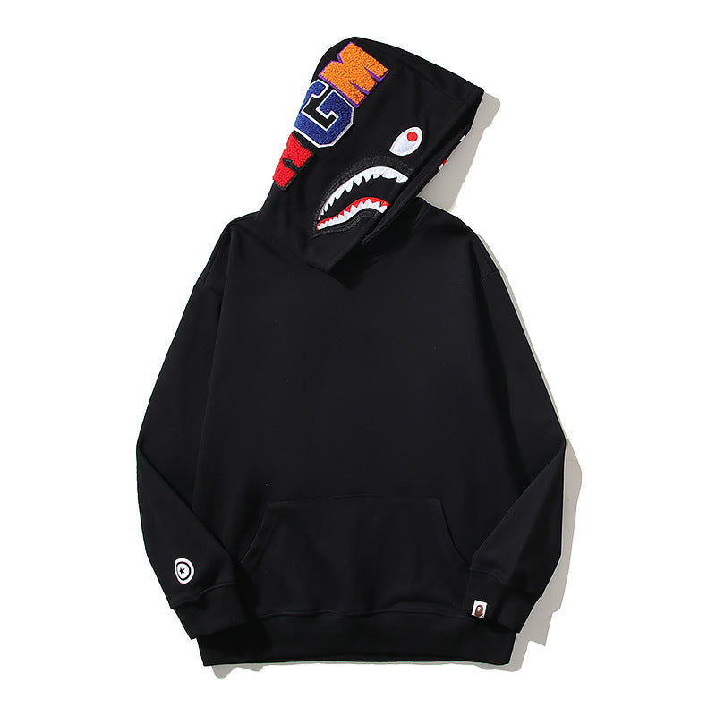 Bathing Ape Bape Hoodie Embroidery Solid Color Sweater Men