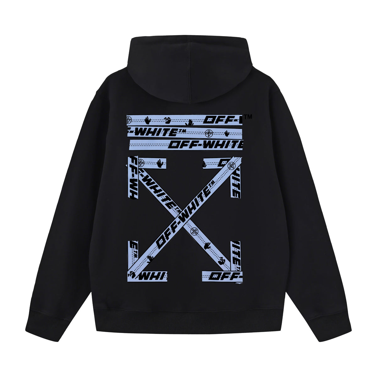 Off White hoodie Palm Letter Arrow Pattern Pullover Hood