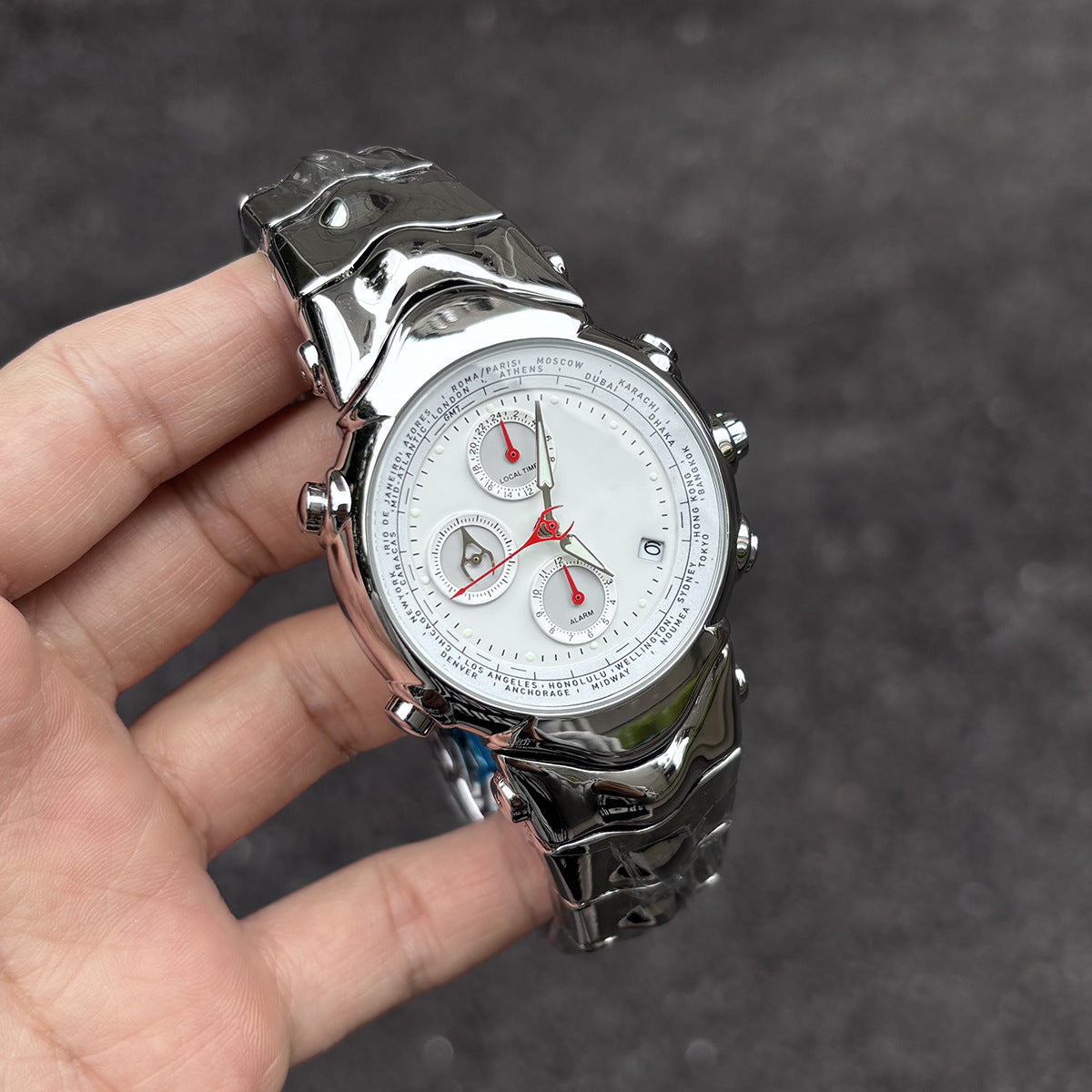 Men's watches three-eye design y2k retro men's models