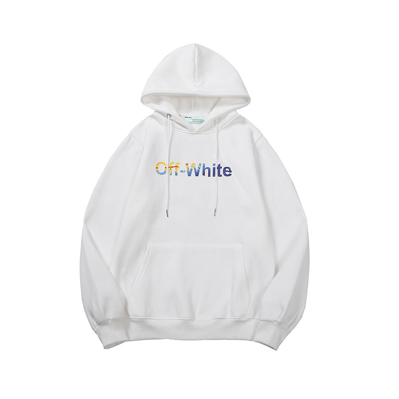 Off White hoodie space astronaut arrow fleece hooded