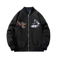 Mens Vintage Jackets Japanese Embroidered Jacket Baseball Suit Flight Suit