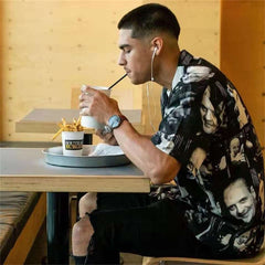 GUILTYPARTIES TIGER Shirts 21ss Joint Silence of the Lambs Thriller Movie Hannibal Hawaiian Short Sleeve Shirt