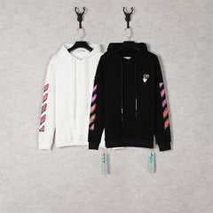 Off White hoodie gradual change arrow pattern hooded sweater men and women the same piece wholesale