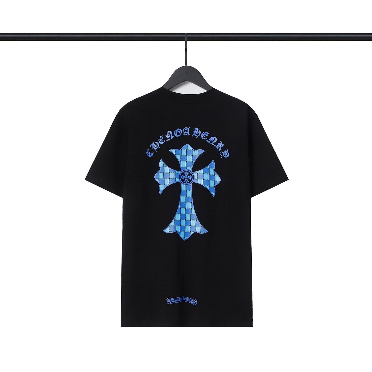 CHH  Heart T Shirts Sanskrit Color Printing Loose Cotton Casual Crew Neck Short Sleeve T-Shirt