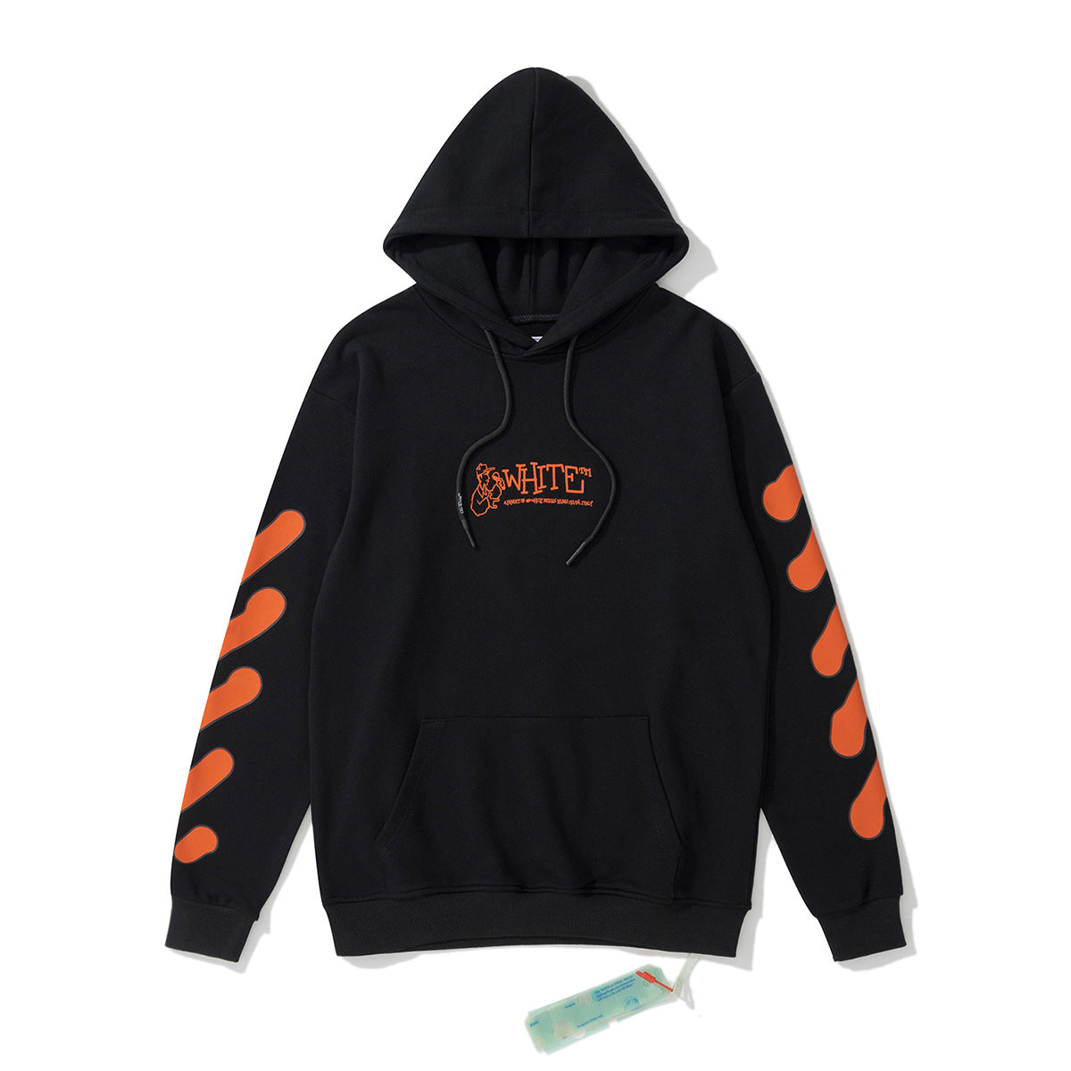 Off White hoodie cartoon character arrow pattern hooded