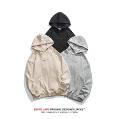Men Pullover Hoodie Spring Sweater Men's Loose Casual Casual Student Coat